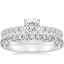 18K White Gold Petite Olympia Diamond Ring with Sienna Eternity Diamond Ring (7/8 ct. tw.)