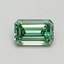 0.53 Ct. Fancy Intense Pacific Green Emerald Lab Grown Diamond