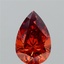 1.54 Ct. Fancy Vivid Orange Pear Lab Grown Diamond