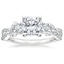 18K White Gold Luxe Willow Three Stone Diamond Ring (1/2 ct. tw.), smalltop view