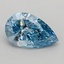 0.77 Ct. Fancy Vivid Blue Pear Lab Grown Diamond
