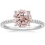 18K White Gold Ballad Half Coverage Diamond Ring (1/8 ct. tw.), smalltop view
