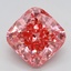 2.81 Ct. Fancy Vivid Pink Cushion Lab Grown Diamond