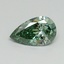 0.43 Ct. Fancy Vivid Pacific Green Pear Lab Grown Diamond