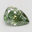 5.08 Ct. Fancy Vivid Green Pear Lab Grown Diamond