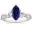 18K White Gold Luxe Willow Diamond Ring (1/4 ct. tw.), smalltop view