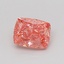 0.70 Ct. Fancy Vivid Pink Cushion Lab Grown Diamond
