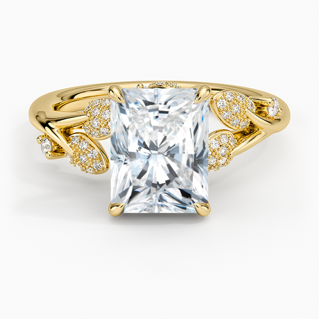 18K Yellow Gold Canopy Diamond Ring