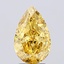 3.05 Ct. Fancy Vivid Yellow Pear Lab Grown Diamond