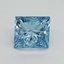 1.51 Ct. Fancy Vivid Blue Princess Lab Grown Diamond