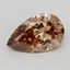 4.09 Ct. Fancy  Brown Pear Lab Grown Diamond