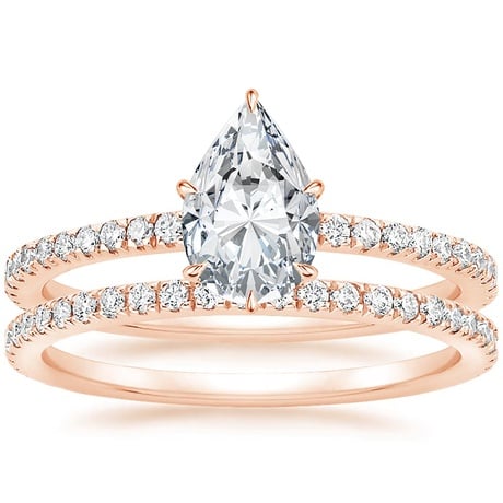 14K Rose Gold Luxe Viviana Diamond Bridal Set (1/2 ct. tw.)