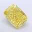 6.57 Ct. Fancy Intense  Yellow Cushion Lab Grown Diamond