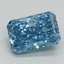 1.59 Ct. Fancy Vivid Blue Radiant Lab Grown Diamond