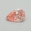 0.32 Ct. Fancy Vivid Pink Pear Lab Grown Diamond