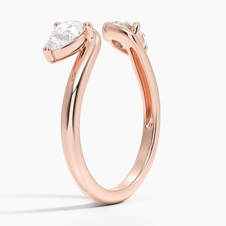 Pear Diamond Trio Stacking Ring (1 ct. tw.) in 14K Rose Gold