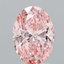 2.06 Ct. Fancy Vivid Pink Oval Lab Grown Diamond