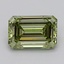 0.84 Ct. Fancy Intense  Green Emerald Lab Grown Diamond