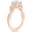 14K Rose Gold Willow Three Stone Diamond Ring (1/3 ct. tw.), smallside view