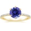14K Yellow Gold Viviana Three-Quarter Coverage Six-Prong Diamond Ring (1/3 ct. tw.), smalltop view