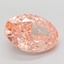 11.09 Ct. Fancy Vivid Pink Oval Lab Grown Diamond