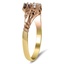 The Yuonne Ring, smalltop view on a hand