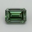 5.14 Ct. Fancy Vivid Pacific Green Emerald Lab Grown Diamond