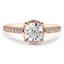 Custom Poppy Basket Shared Prong Diamond Ring