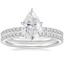 PT Moissanite Luxe Ballad Perfect Fit Diamond Bridal Set, smalltop view