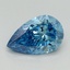 1.58 Ct. Fancy Vivid Blue Pear Lab Grown Diamond