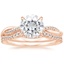 14KR Moissanite Petite Twisted Vine Contoured Diamond Bridal Set (1/3 ct. tw.), smalltop view