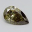 1.87 Ct. Fancy Vivid  Green Pear Lab Grown Diamond