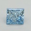 1.52 Ct. Fancy Vivid Blue Princess Lab Grown Diamond