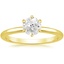 18K Yellow Gold Esme 1.8mm Ring, smalltop view