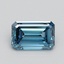 0.70 Ct. Fancy Intense Blue Emerald Lab Grown Diamond