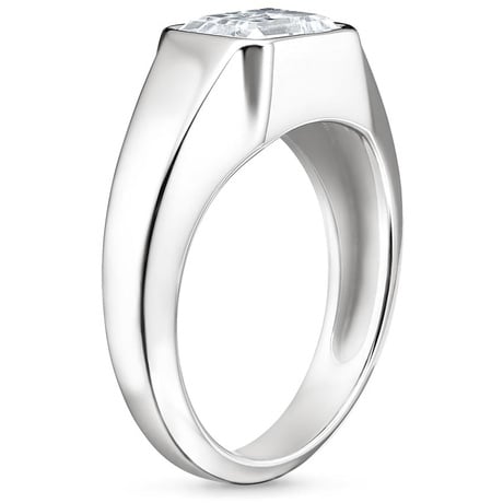 Platinum Haiden Bezel Ring