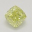 1.01 Ct. Fancy Intense Yellow Cushion Diamond