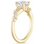 18K Yellow Gold Pirouette Twist Diamond Ring, smallside view