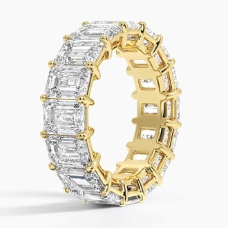 Emerald Eternity Lab Diamond Ring (8 ct. tw.) in 18K Yellow Gold