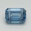 2.02 Ct. Fancy Vivid Blue Emerald Lab Grown Diamond