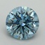 5.04 Ct. Fancy Vivid Blue Round Lab Grown Diamond