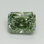 3.11 Ct. Fancy Vivid Green Radiant Lab Grown Diamond