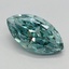 2.38 Ct. Fancy Vivid Bluish Green Marquise Lab Grown Diamond