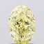1.61 Ct. Fancy Intense  Yellow Oval Lab Grown Diamond