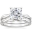 18KW Moissanite Twisted Vine Bridal Set, smalltop view