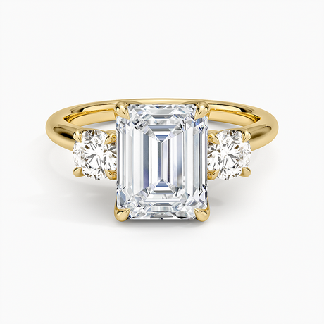 18K Yellow Gold Elodie Perfect Fit Three Stone Diamond Ring (1/2 ct. tw.)