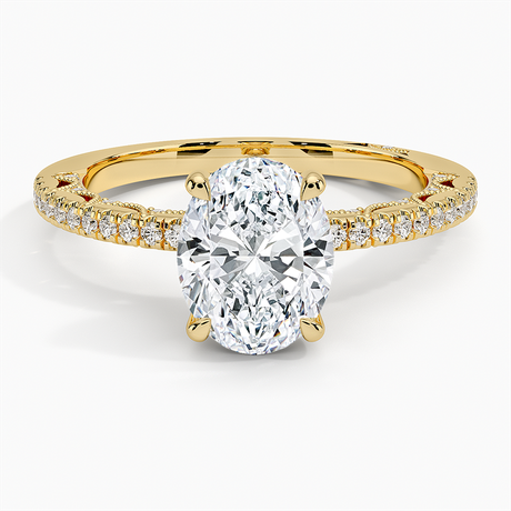 Tacori Lunetta Crescent Diamond Ring
