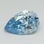 3.06 Ct. Fancy Vivid Blue Pear Lab Grown Diamond