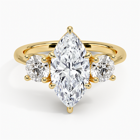 18K Yellow Gold Luxe Selene Three Stone Diamond Ring (2/3 ct. tw.)