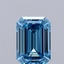 1.02 Ct. Fancy Vivid Blue Emerald Lab Grown Diamond